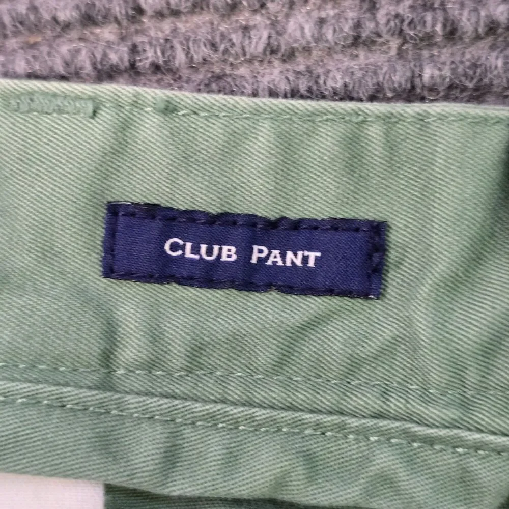 Vineyard Vines Club Pants Men's 40x32 Green Chino Trousers Cotton Preppy Fit